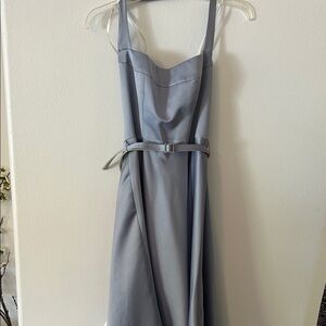 Laundry By Shelli Segal Gray Midi Dress